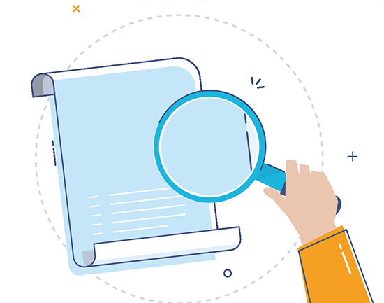 magnifyingglass illustration of a magnifying glass