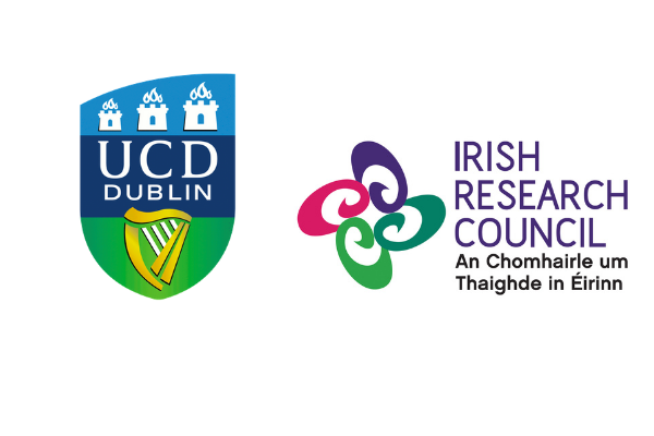 logos for UCD and Irish Research Council
