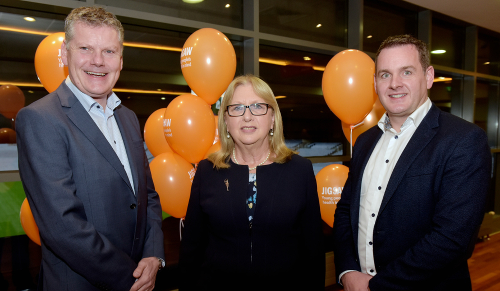 One Good School Assembly 2022 Attendees Dr Joseph Duffy, Dr Mary McAleese and JP Scally at the One Good School Assembly 2022